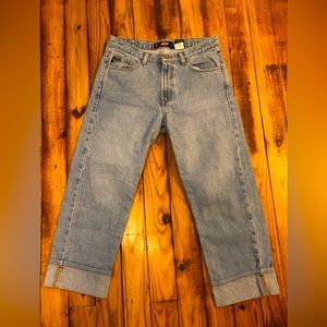 Bongo cropped cuffed jeans - size 9